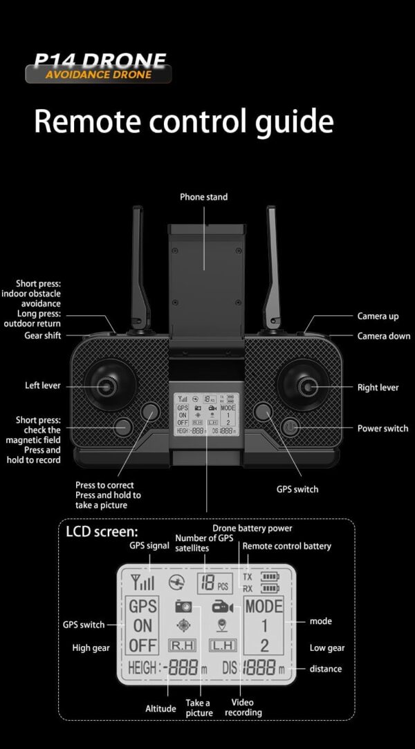 • درون بثلاث كاميرات P14 Pro و GPS - Image 10